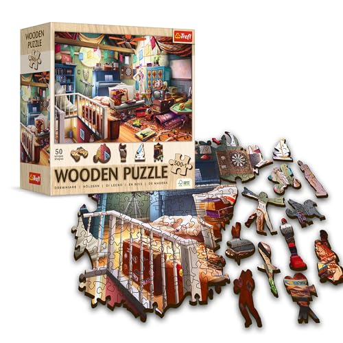 Holz Puzzle 500+1 - Schätze Auf dem Dachboden