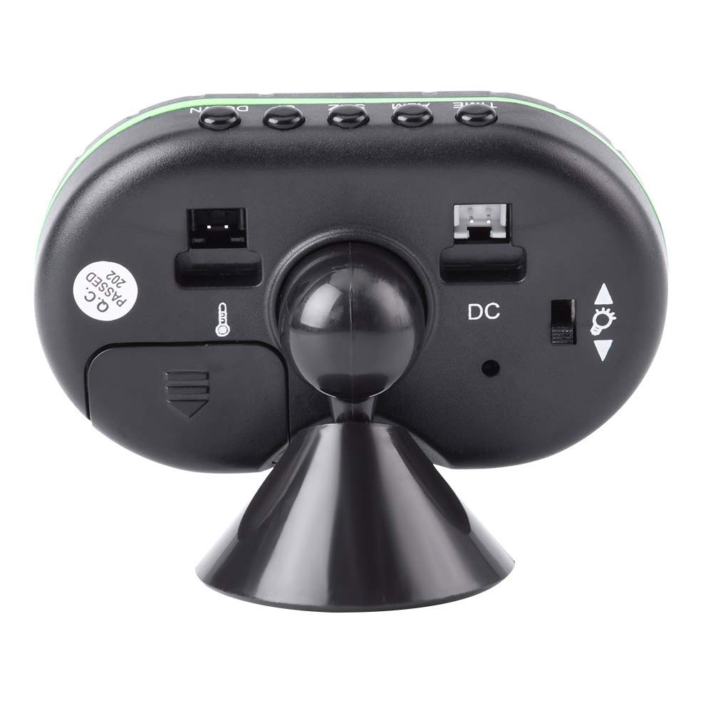 Orologio Digitale LCD Auto 12V – Termometro E Voltmetro Con Sensore Esterno - 3