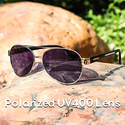 Image of FEISEDY Classic Aviator Sunglasses for Women Pilot Polarized Sunglasses Men UV400 Protection for Driving Fishing Golf B4109