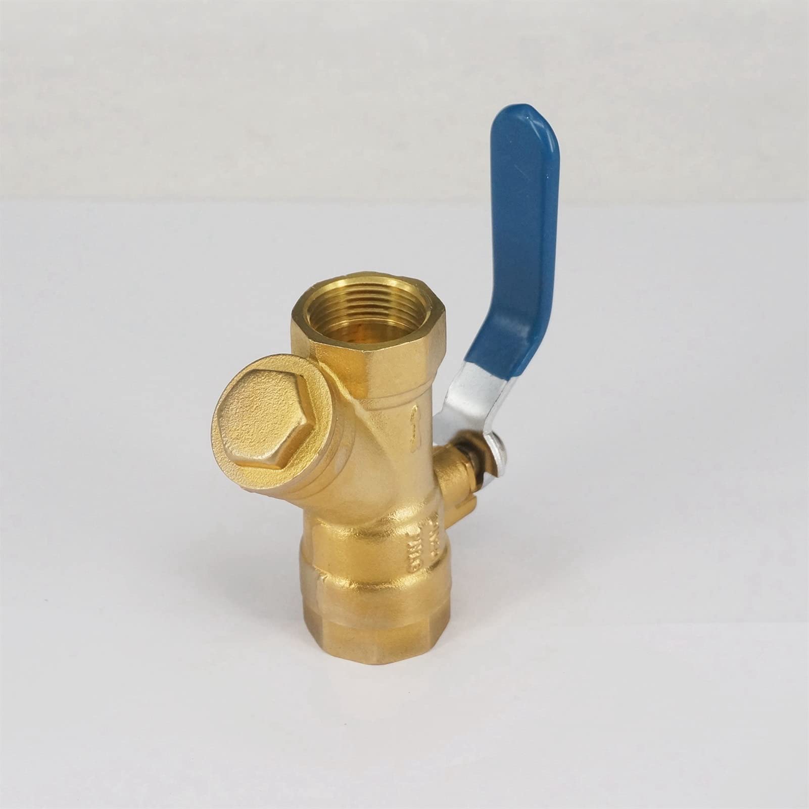 Válvula de bola de latón de 3/4 de pulgada con filtro colador tipo Y - Rosca hembra for agua y aplicaciones naturales