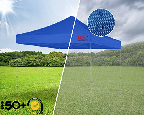 Image of MASTERCANOPY 8x8 Replacement Pop Up Canopy Top for Kingkong Frame Blue