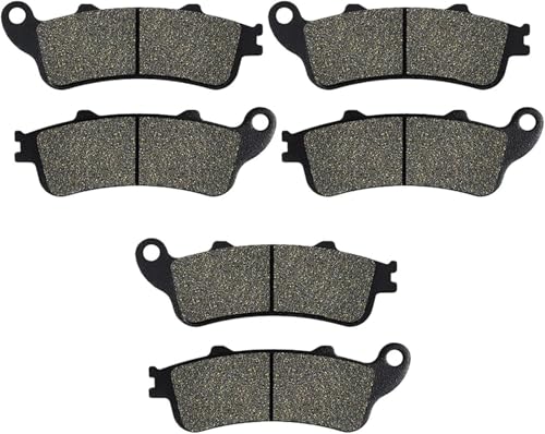 Hivernoi Pastillas freno motocicletas Pastillas de freno motocicleta para CBR1100XX y Blackbird XL1000 CB 1100(3pairs)