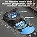 2026 Saugroboter mit Wischfunktion bis zu 5500 Pa Saugkraft, 2-in-1 Staubsauger Roboter APP/Alexa/Fernbedienung, Selbstladend,120 Minuten, 7.8CM Flach, Geeignet für Tierhaare, 2.4Ghz WIFI- Schwarz