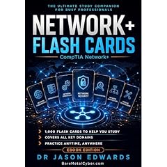 Network+ Flash Cards Audiolibro Por Jason Edwards arte de portada