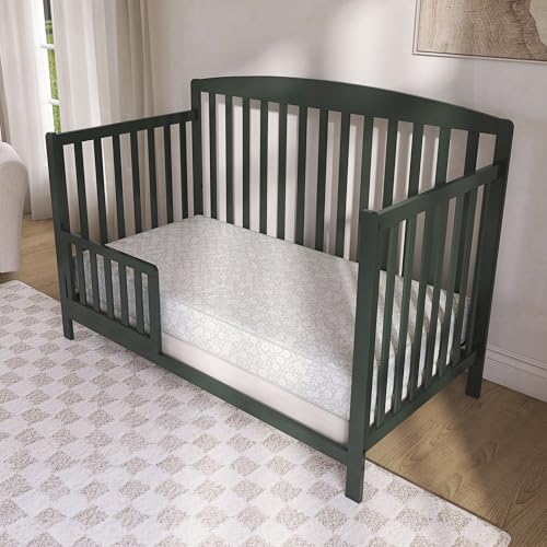 Image of Dream On Me Nap Nest Baby Crib Mattress, GREENGUARD Gold, Made in USA | Waterproof Cover, 88 Coil Spring Support, BSA Verified, ASTM & CPSC Tested, Fits Full Size Crib and Toddler Bed 52 inchx28 inchx5 inch