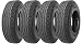 Zeemax Heavy Duty Highway Trailer Tires 8-14.5 14PR Load Range G - Set 4