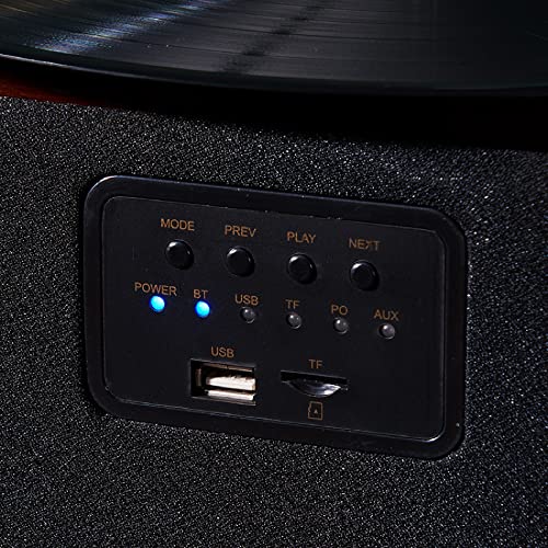 GKPLY Tourne-Disque, Platine Vinyle Bluetooth Vintage avec 3 Vitesses 33/45/78 TR/Min et 2 Haut-parleurs stéréo intégrés… - Les Beatles, Paul McCartney, John Lennon, RIngo Starr, George Harrison GKPLY Tourne-Disque, Platine Vinyle Bluetooth Vintage avec 3 Vitesses 33/45/78 TR/Min et 2 Haut-parleurs stéréo intégrés… – Image 4