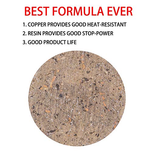 Pedal de freio, Romacci 1 par de pastilha de freio semi-metálica para peças de reposição da pastilha