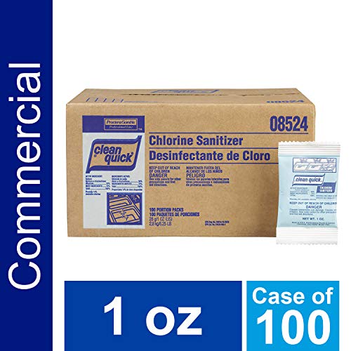 P&G Professional Bulk Dish Chlorine Non-Rinse Restaurant Sanitizer by Clean Quick Professional,