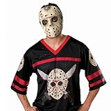 Rubie's costumes Friday the 13th Jason Hockey Jersey and Mask Adult Sized Costumes, Black, Small US