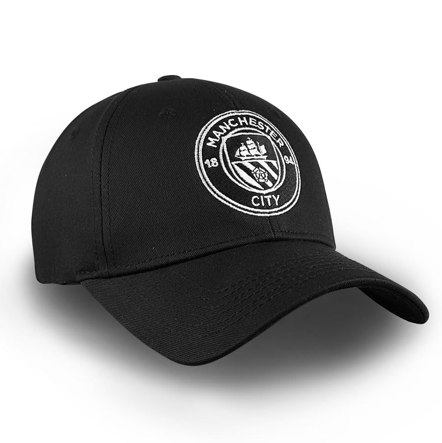 1863FC Manchester City FC Mono Badge Gorra Negra miniatura 1