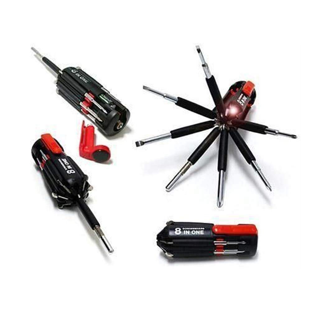8-in-1 Screwdriver Set with LED Flashlight Magnetic Multi-Bit Tool — Amazon image 7