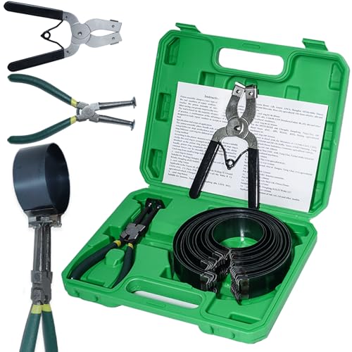16PCS Kit Extracteur de Segments de Piston avec 2 Pinces et 14 Bagues 62-145mm/2.44-5.71in pour Réparation de Moteurs de Voitures et Camions