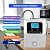 OUOQNUE Alkaline Water Ionizer Machine, Adjustable 2.8-11 pH and Hydrogen-Rich Water System, 5 Modes, Countertop or Wall-Mounted Design, Ideal for Home and Office Use White