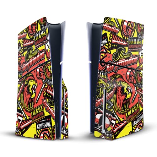 Skin PS5 Slim Disc Harry Potter Gryffindor Head Case Designs Autocollant