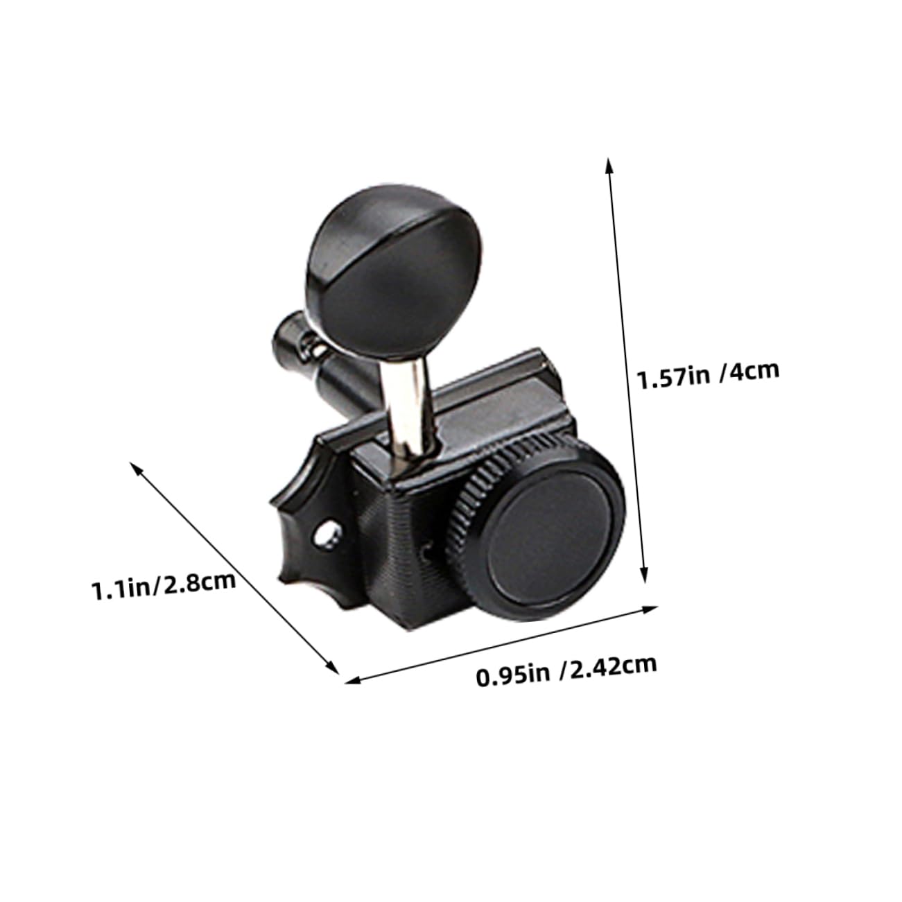 Toyvian Guitar Tuning Pegs 6 Pack Style Locking Machine Heads Tuners for Electric Guitar