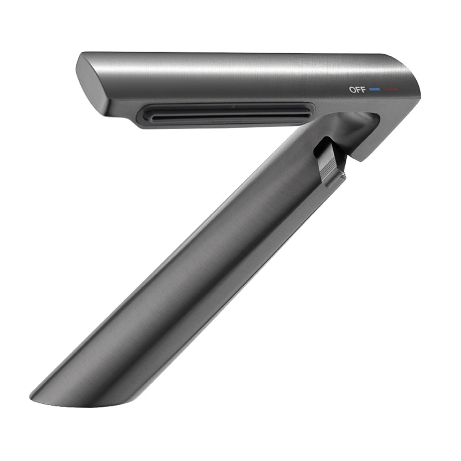 SOHNVWTGD Mixer Tap Bathroom Sink Waterfall Water Outlet Angle is Adjustable Single Lever Monobloc Basin Tap,Grey