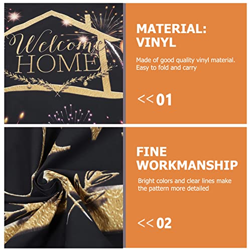 IMIKEYA 1 Unidade Fundo Banner De Foto Adereços De Foto De Pôster De Boas-vindas Sinal De Boas-vinda