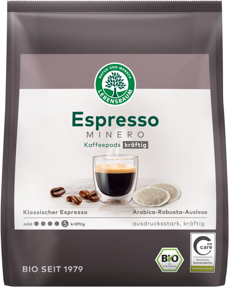 Espresso Minero Kaffeepads kräftig 12 x 126 g