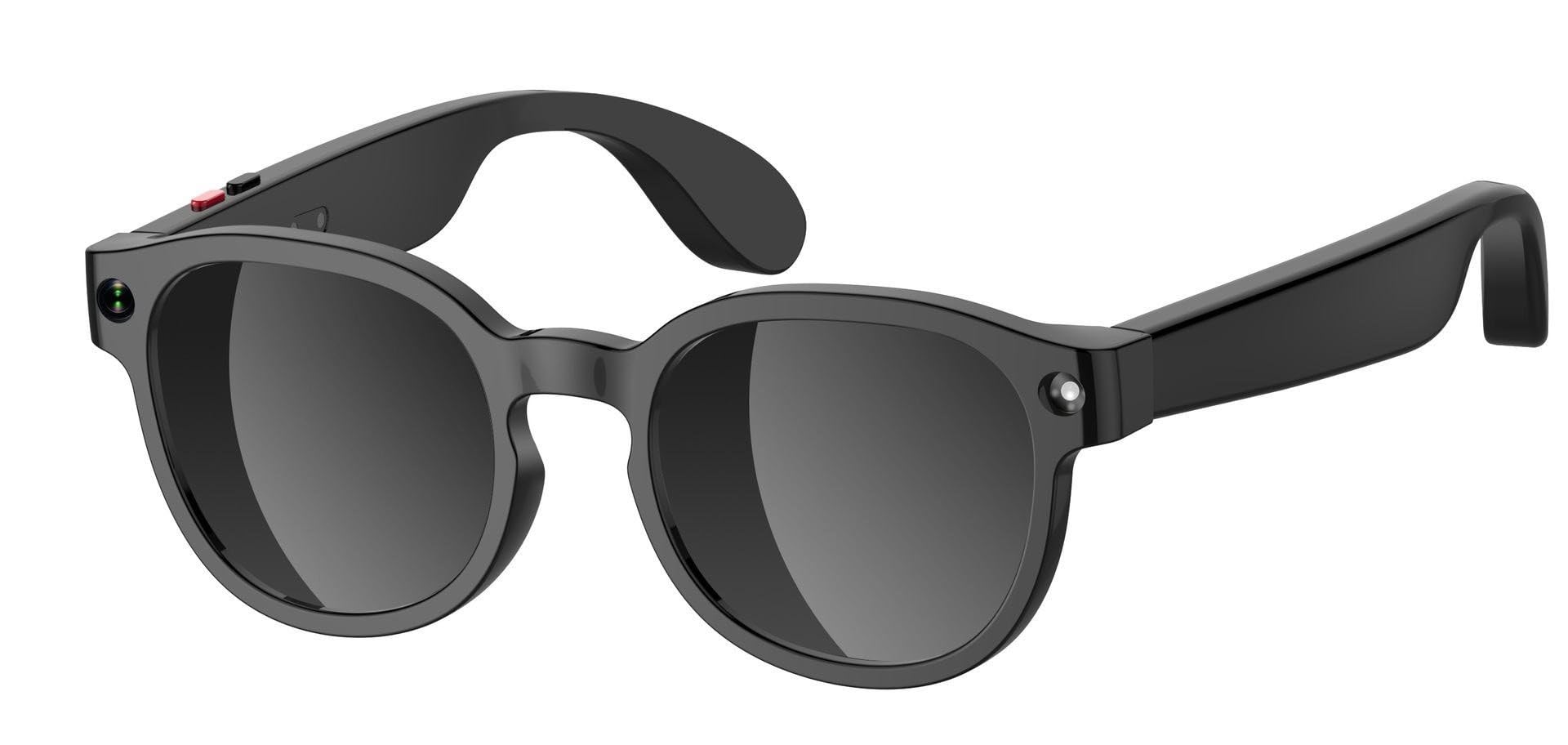 Aeoss Smart AI Glasses with 1080P HD Video Camera & ChatGPT, Real-Time Translation (138 Languages), Bluetooth Audio/Calls, Object Recognition, 3-Lens Kit (Anti-Blue Light, UV, Clear) for Men & Women