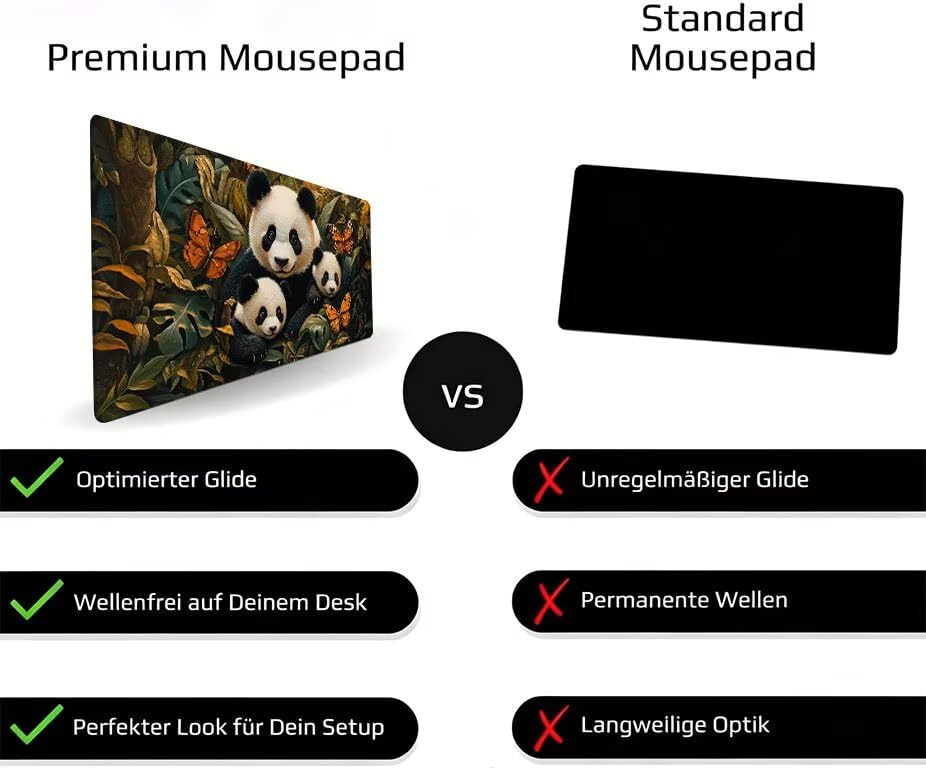 Podkładka pod mysz dla zwierząt XXL 1200 x 600 x 3mm, duża podkładka pod mysz panda gaming, przyszyte krawędzie, antypoślizgowa gumowa podkładka pod mysz, do biura i gier, prezenty dla mężczyzn DZ-223