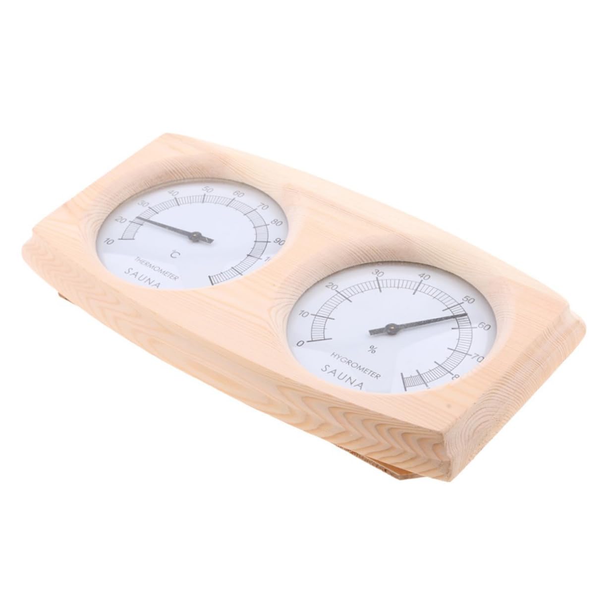 Sosoport Hygromètre-thermomètre Bois Pour Sauna Avec Capteur Affichage Séparé Degrés Celsius Plage De Mesure