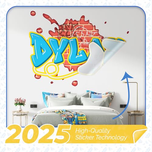Vinilo Decorativo Personalizado Estilo Graffiti Para Pared miniatura 6