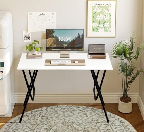 Image of Torche Multipurpose Foldable & Portable Study Table, Computer Desk, Foldable for Office Work, Laptop Desk, Dining Table for Home and Office (Snow White)