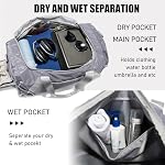 Gym Bag 36L Large Travel Duffel Bag for Men&Women Water-Resistant Sport Bags with Shoes Compartment Wet Pocket Heavy Duty Weekender Overnight Carry On Bag for Gym, Yoga, Swim, Travel