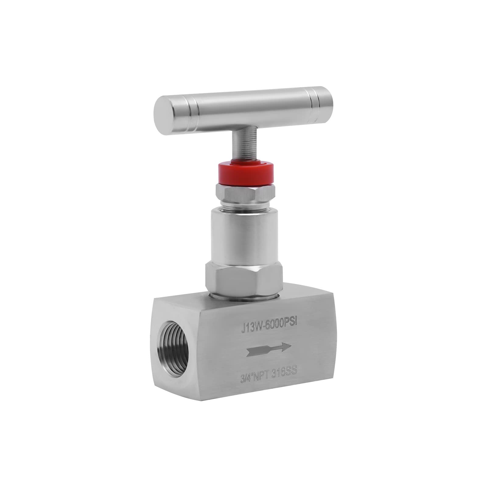 Stainless Steel 316 Straight Needle Valve, 3/4