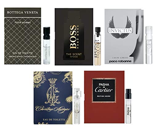 Designer cologne samples for Men - 5 High end Fragrance Sample Vials
