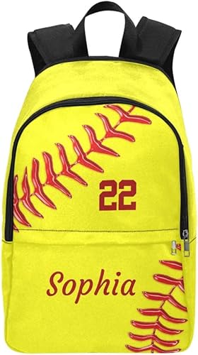 CUXWEOT Mochila personalizada de flores brillantes amarillas con rayas con nombre Bolsa de viaje personalizada para mujeres y hombres, Personalizado