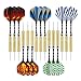 Wolftop 15 Pack Steel Tip Darts 18 Grams with Aluminum Shafts and 5 Style Flights + Extra Dart Sharpener