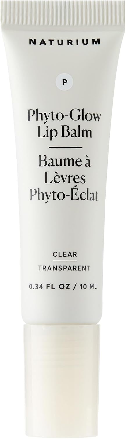 Naturium Phyto-Glow Lip Balm, Hydrating Lip Care with a Glossy Finish, 0.34 oz Clear