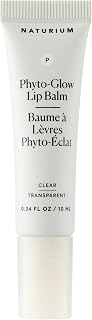 Naturium Phyto-Glow Lip Balm: Hydrating Vegan Lip Care with Glossy Finish, Shea Butter, 0.34 oz Clear