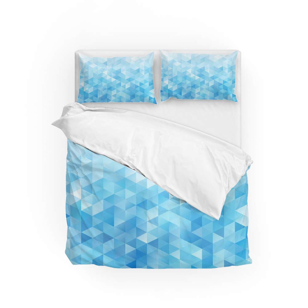 Parure de lit mosaïque bleue pour une chambre d'étudiant cocooning