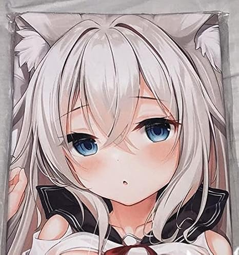 Amazon 銀娘 こくと 銀髪ゆるふわロング狼耳娘 まふゆ 抱き枕カバー アニメ 萌えグッズ 通販 Amazon 銀娘 こくと 銀髪ゆるふわロング狼耳娘 まふゆ 抱き枕カバー アニメ 萌えグッズ 通販