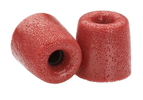 Comply Foam Premium Earphone Tips - Isolation T-500 (Red, 3 Pairs, Small)