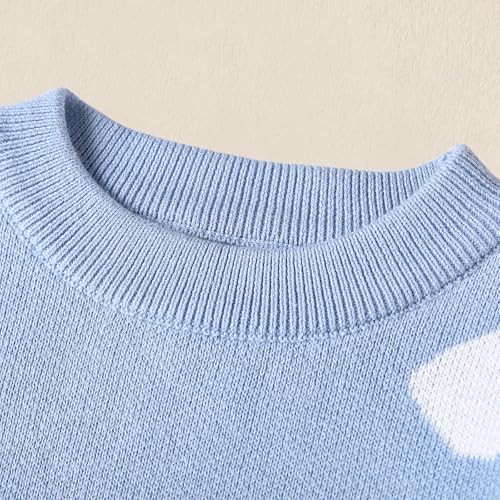 ROMPERINBOX Baby Knit Sweater Girl Boy Long Sleeve Chunky Sweater Fall Winter Warm Toddler Pullover Crewneck Tops Sweatshirt3