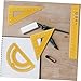 TEHAUX Accurate Measuring Rulers Aluminum Alloy Ruler Set for School Office Drawing