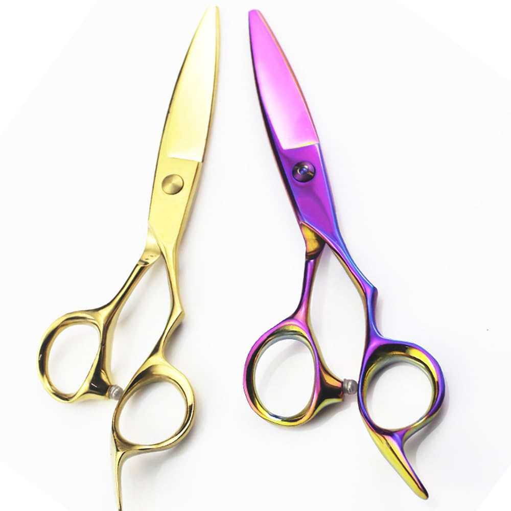 Tijeras Para Cortar El Cabello, Tijeras De Hoja De Sauce De 6 Pulgadas, Tijeras Gruesas, Tijeras Para El Cabello De Acero Inoxidable, Tijeras Deslizantes Grandes Para Salón De Belleza, Tijeras Para E