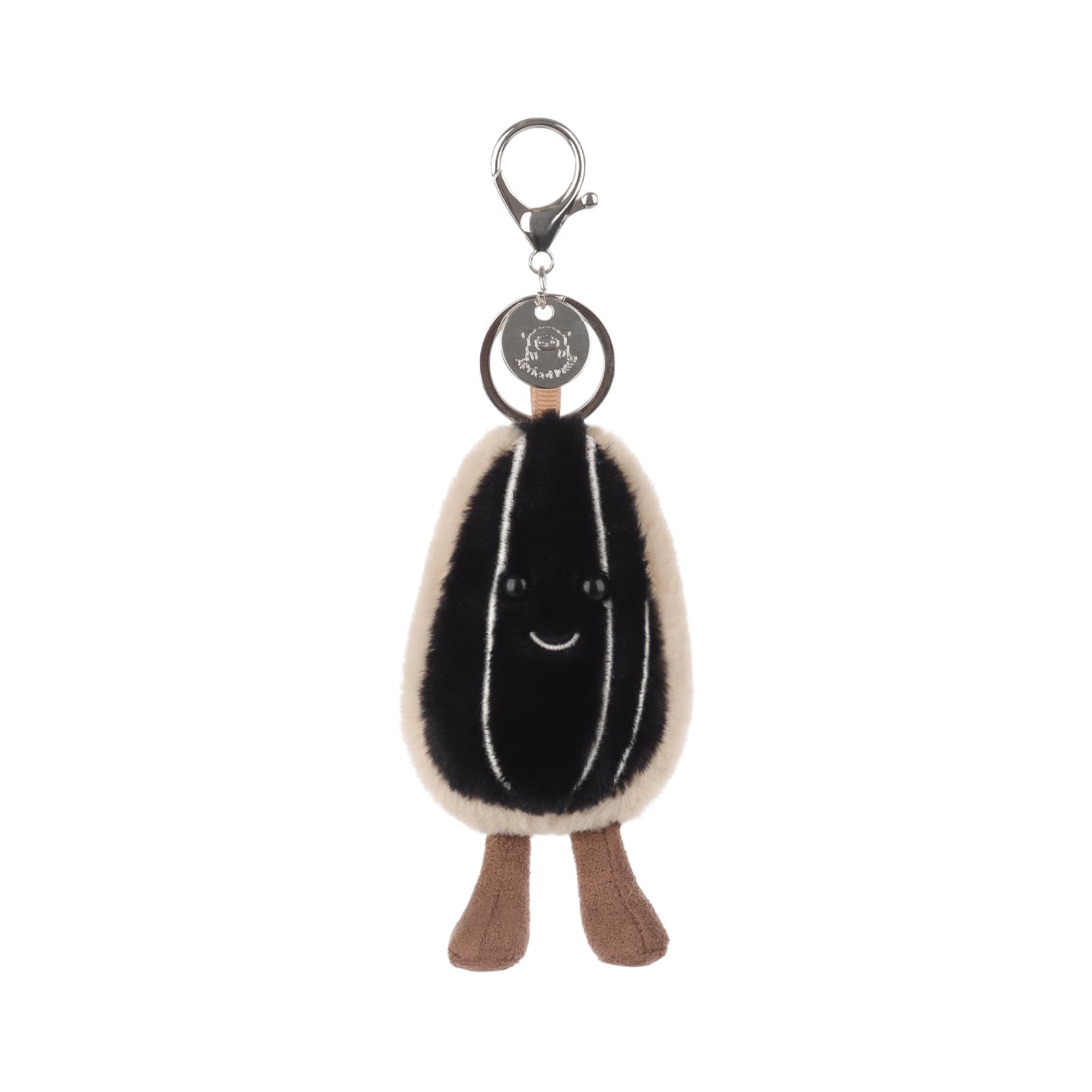Apricot Lamb Food Crispy Sunflower Seeds Cute Keychain Plushies, Soft Stuffed Plush Keychain Toys for Kids’ Backpack, Purse