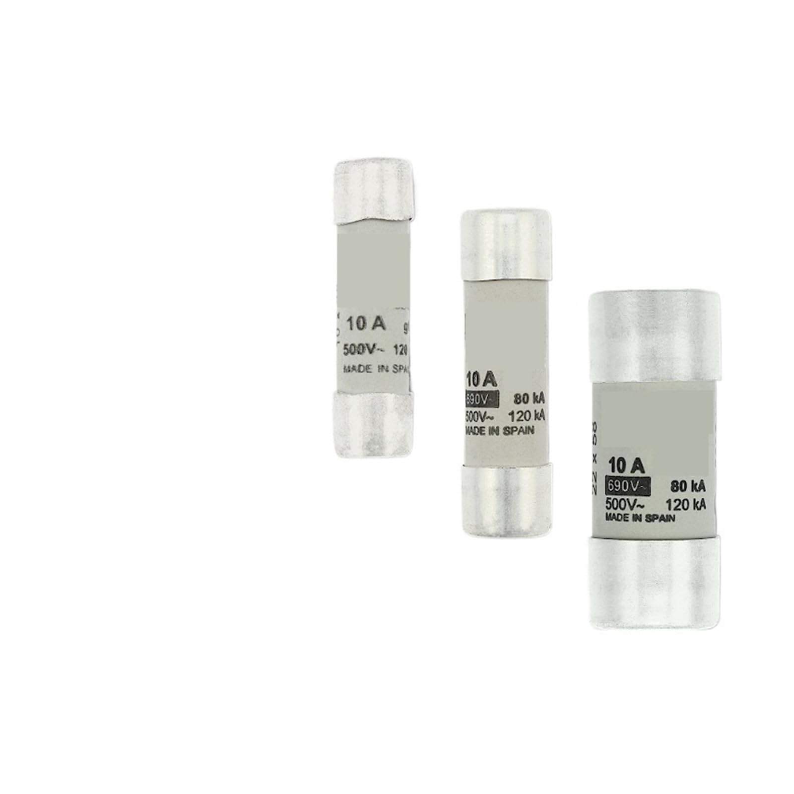 HYUJNAFZR Fuse C10G10 10A 500V Cylindrical Class 120kAIC