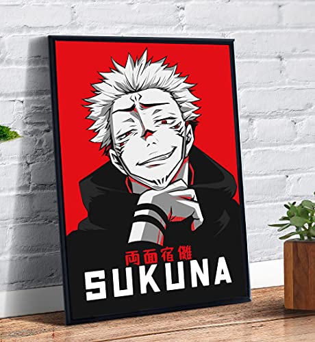 Quadro decorativo Poster Sukuna Jujutsu Kaisen Anime Arte