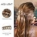 ACO-UINT 8 Pack Flat Claw Clips - Versatile Hair Clips for Thin or Thick Hair, Lay Down Alligator Hair Accessories