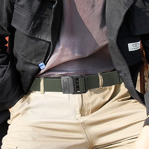 Sportmusies Adjustable Military Style Nylon Elastic Belt for Women & Men, Casual Belt with Double Ring Buckle4