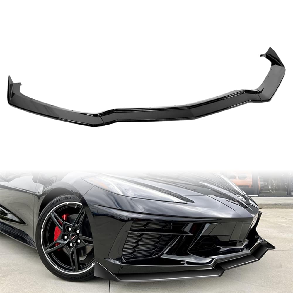 Aazon.co: Corvette C8 2020-2024 Front Buper Lip Splitter (Carbon
