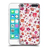 Produit Officiel Ninola Head Case Designs sous Licence Officielle Ninola Points Rouges Modèles Florals Coque Dure pour l\'arrière Compatible avec Apple iPod Touch 5G 5th Gen