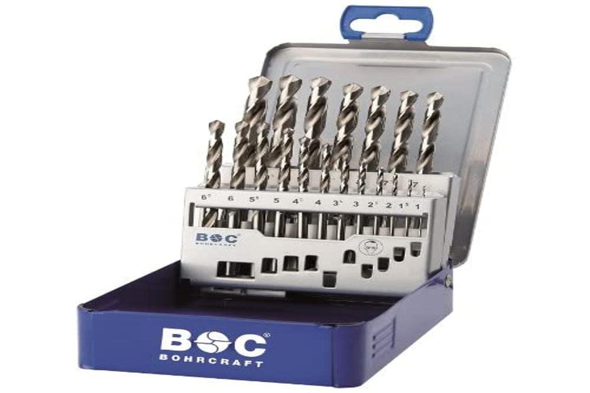 Bohrcraft Jg. brocas DIN 338 HSS-G, caja métalica MG591 P-Plus // 1-5,9x0,1/50-uds.