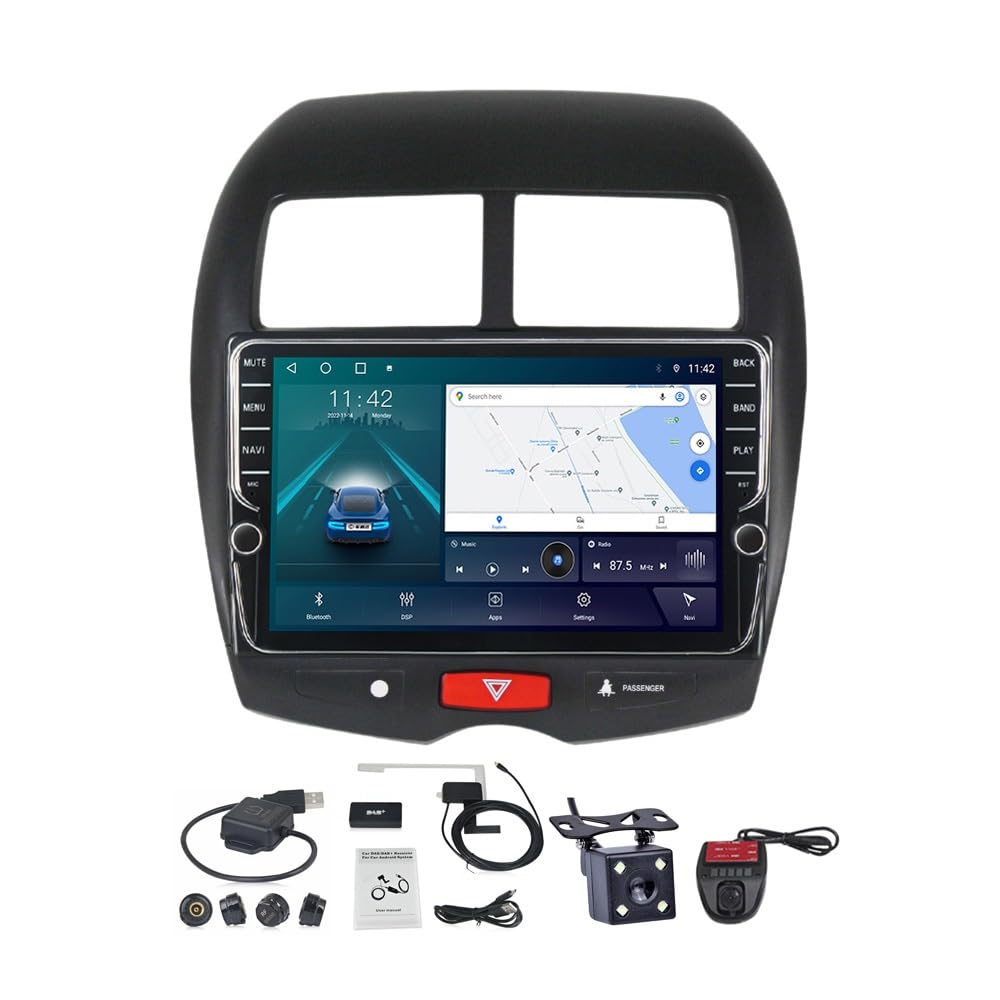 Autoradio Android 11 Mitsubishi ASX avec CarPlay sans fil